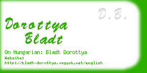 dorottya bladt business card